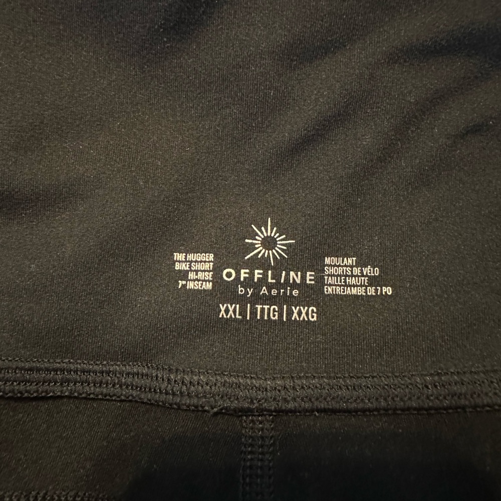 Aerie offline bike shorts with pockets.